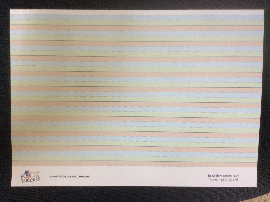 Coloured Dotted Thirds Tear Off Pad 18mm