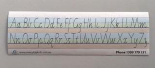 Coloured Dotted Thirds Handwriting Desk Strips Victorian Cursive