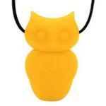 Jellystone Chewable Owl Pendant Necklace - Yellow